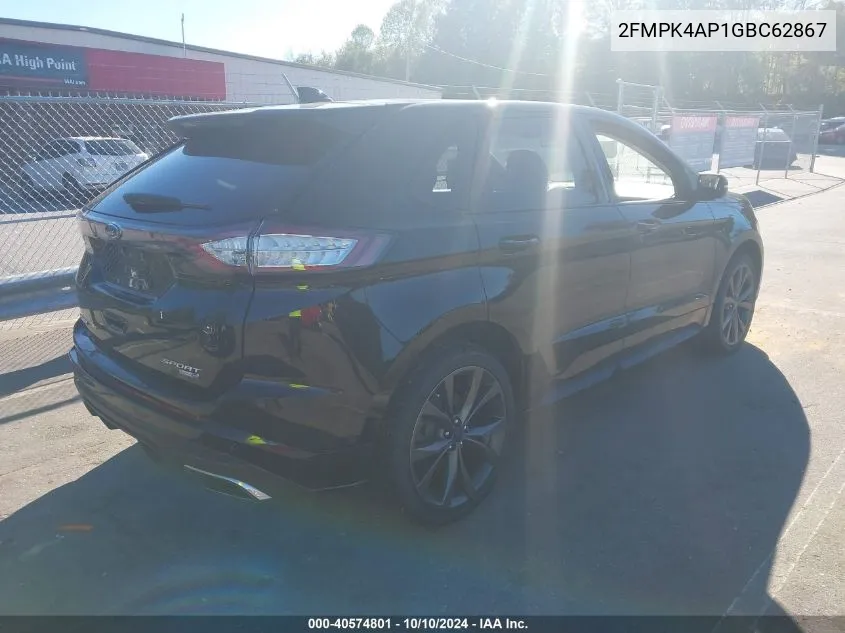 2FMPK4AP1GBC62867 2016 Ford Edge Sport