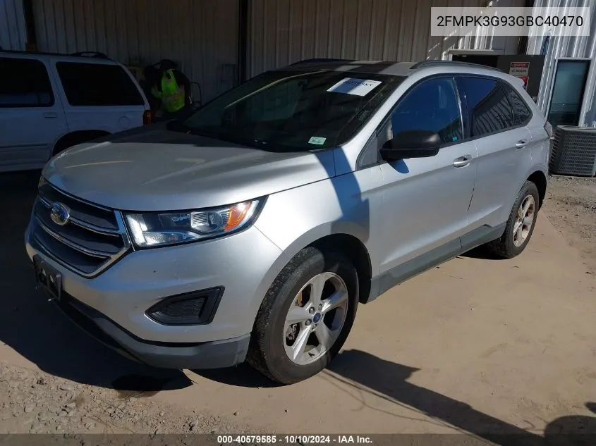 2FMPK3G93GBC40470 2016 Ford Edge Se