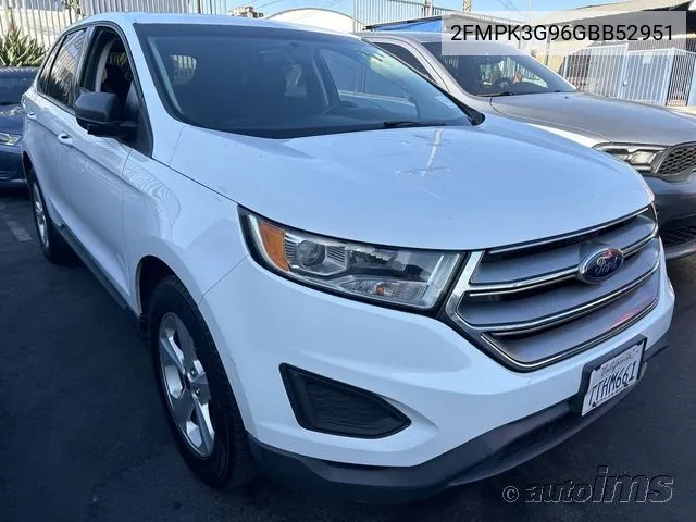 2016 Ford Edge Se VIN: 2FMPK3G96GBB52951 Lot: 40621791