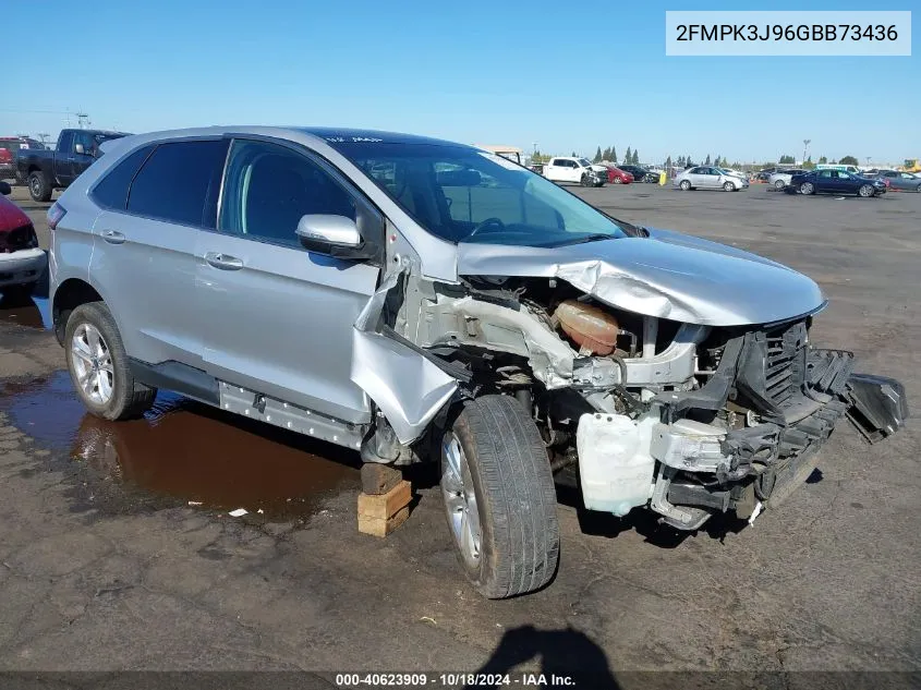 2016 Ford Edge Sel VIN: 2FMPK3J96GBB73436 Lot: 40623909