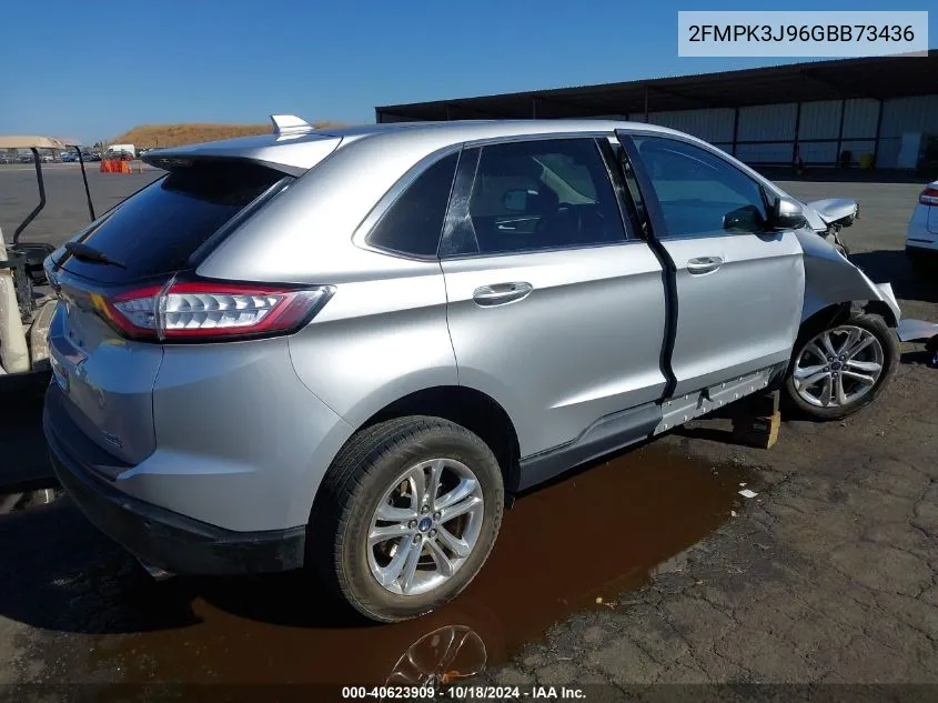 2016 Ford Edge Sel VIN: 2FMPK3J96GBB73436 Lot: 40623909