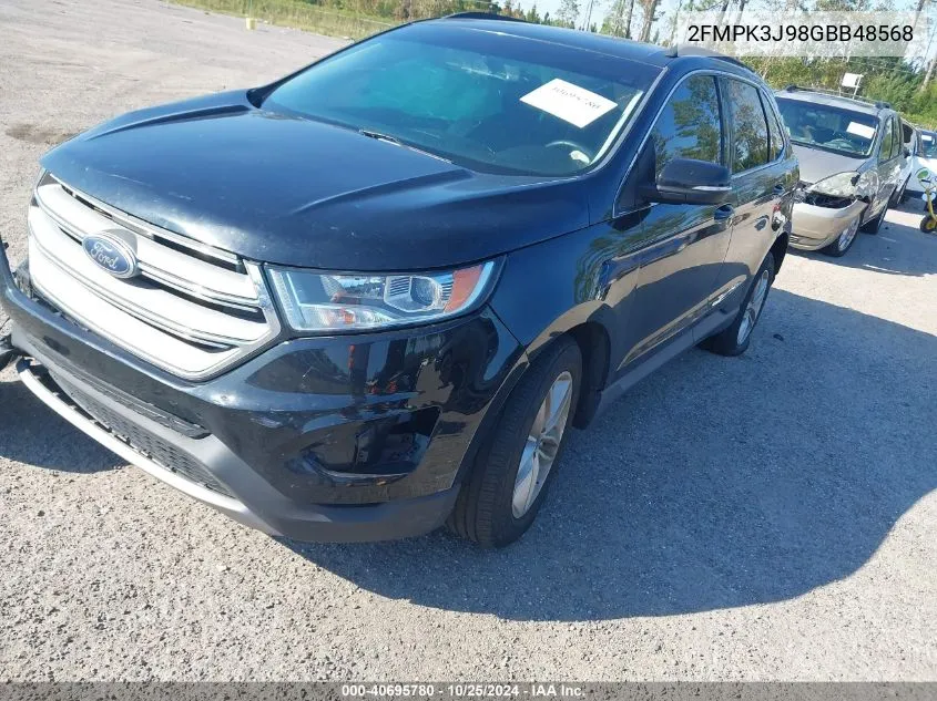 2016 Ford Edge Sel VIN: 2FMPK3J98GBB48568 Lot: 40695780