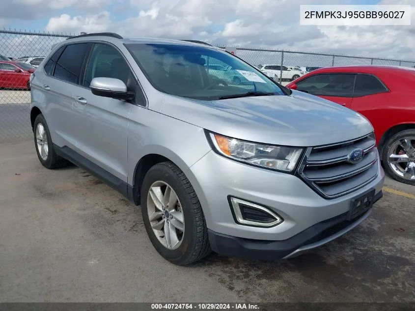 2016 Ford Edge Sel VIN: 2FMPK3J95GBB96027 Lot: 40724754