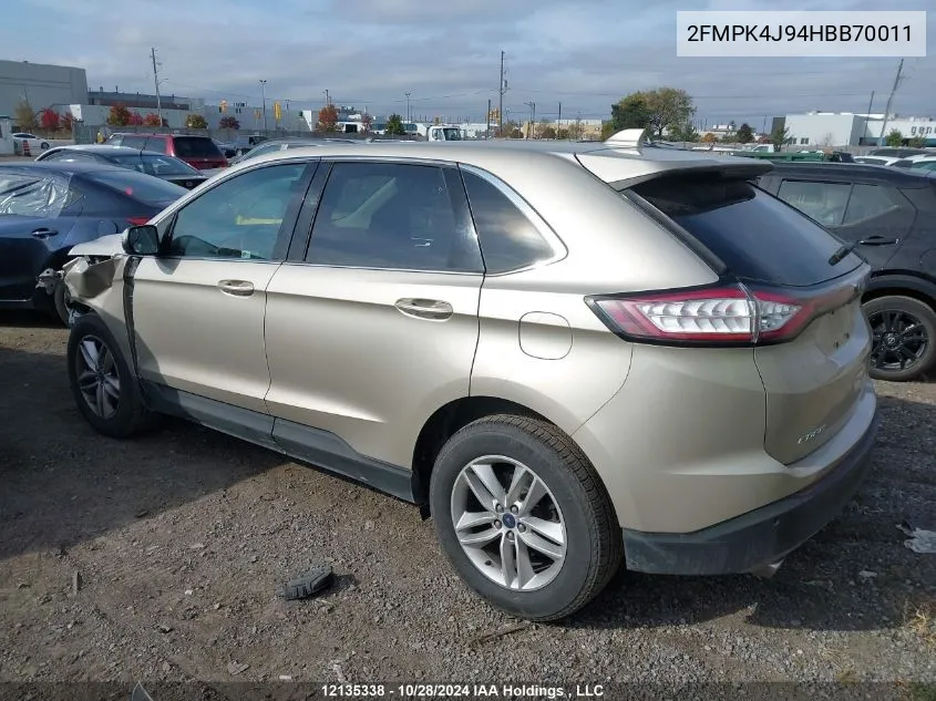 2FMPK4J94HBB70011 2017 Ford Edge Sel