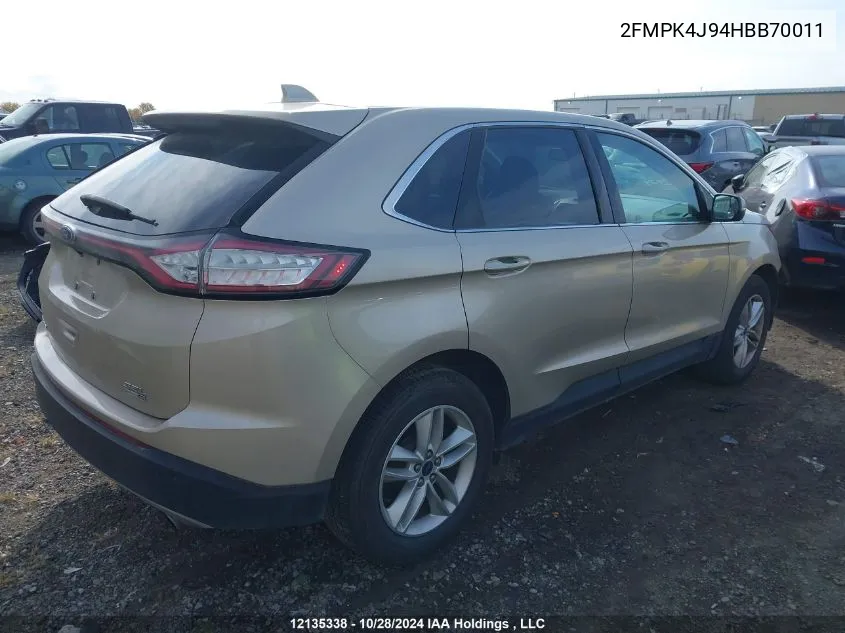 2FMPK4J94HBB70011 2017 Ford Edge Sel