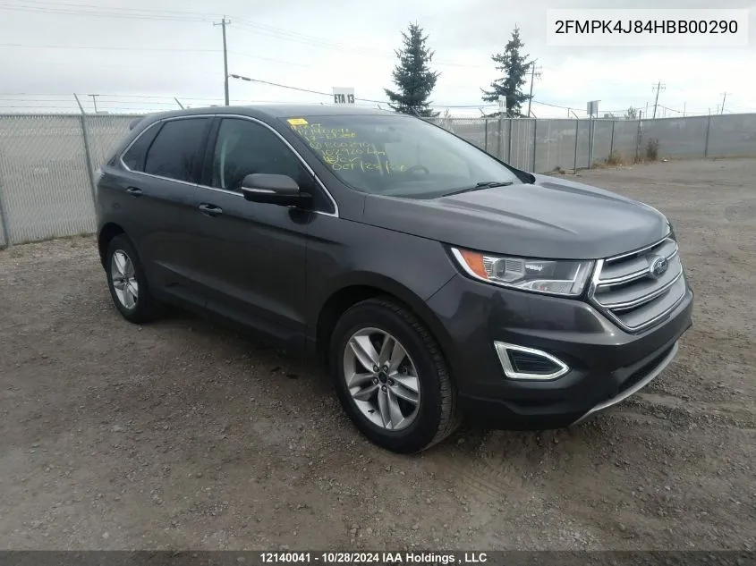 2017 Ford Edge Sel VIN: 2FMPK4J84HBB00290 Lot: 12140041