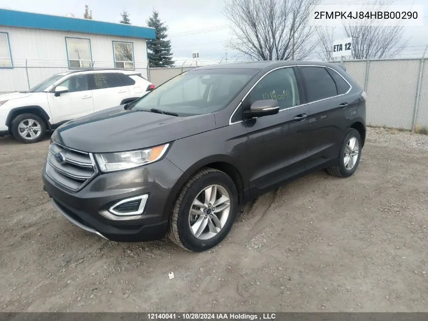 2FMPK4J84HBB00290 2017 Ford Edge Sel