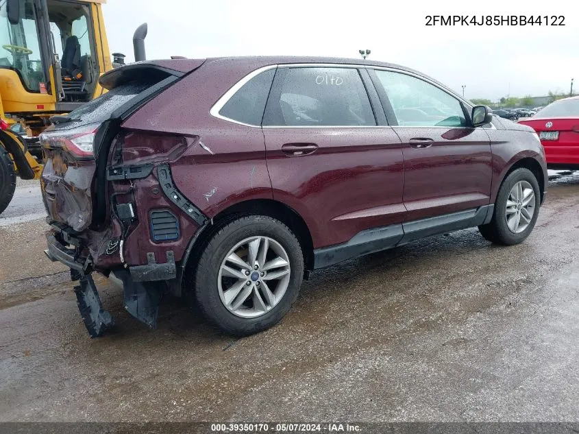 2FMPK4J85HBB44122 2017 Ford Edge Sel