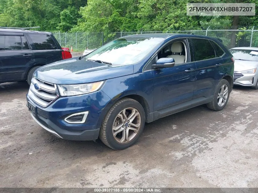 2FMPK4K8XHBB87207 2017 Ford Edge Titanium