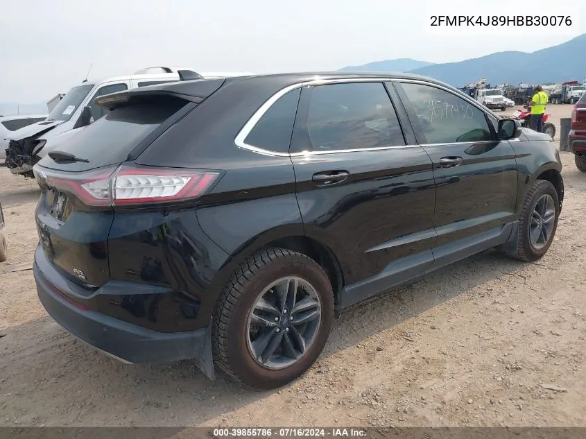 2017 Ford Edge Sel VIN: 2FMPK4J89HBB30076 Lot: 39855786