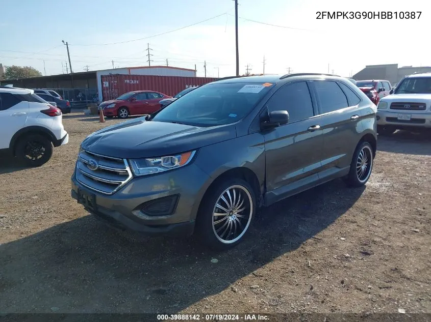 2FMPK3G90HBB10387 2017 Ford Edge Se