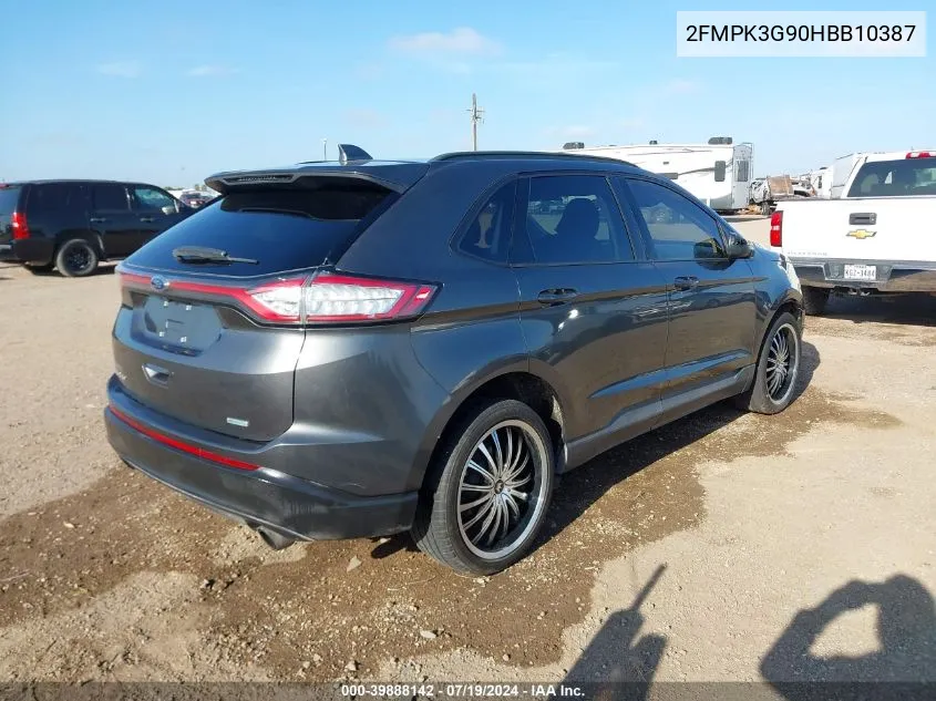 2FMPK3G90HBB10387 2017 Ford Edge Se