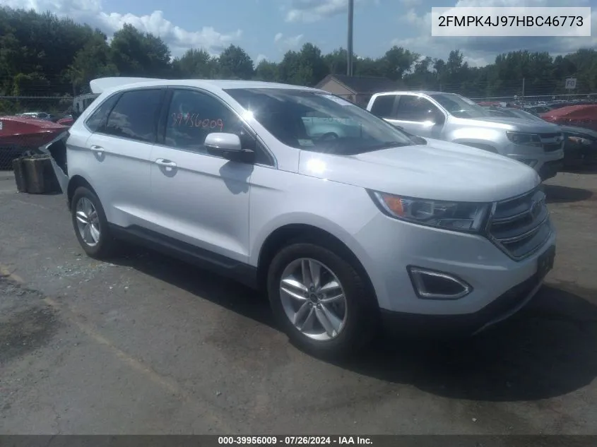 2017 Ford Edge Sel VIN: 2FMPK4J97HBC46773 Lot: 39956009