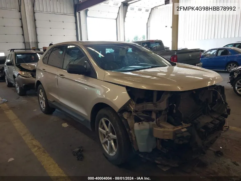 2FMPK4G98HBB78992 2017 Ford Edge Se