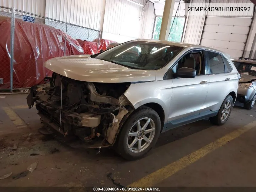 2FMPK4G98HBB78992 2017 Ford Edge Se