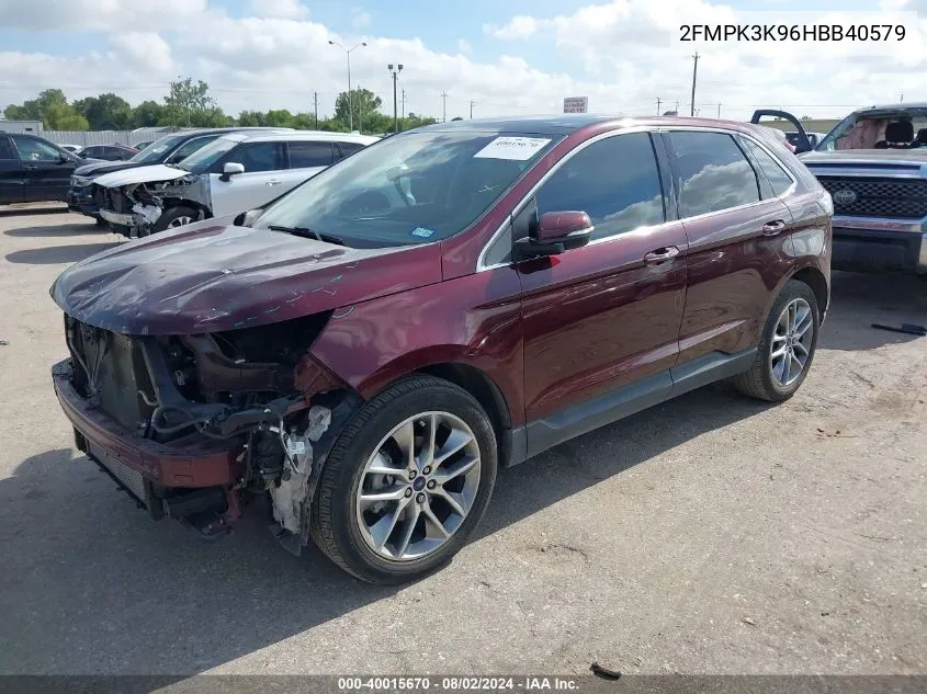 2FMPK3K96HBB40579 2017 Ford Edge Titanium