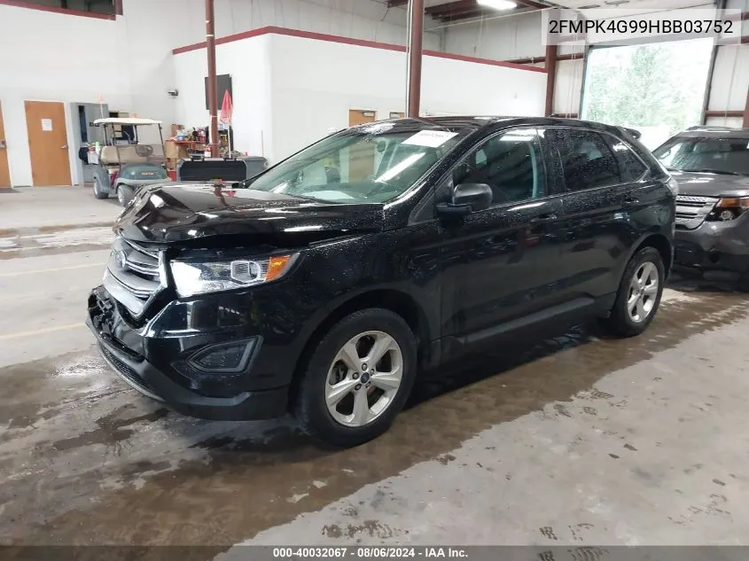 2FMPK4G99HBB03752 2017 Ford Edge Se