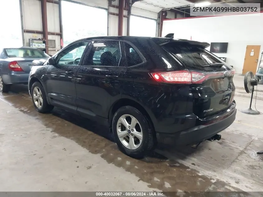 2FMPK4G99HBB03752 2017 Ford Edge Se