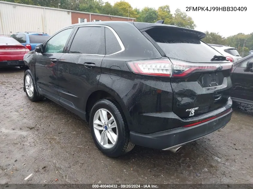 2017 Ford Edge Sel VIN: 2FMPK4J99HBB30409 Lot: 40040432