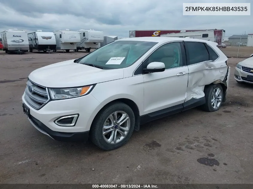 2FMPK4K85HBB43535 2017 Ford Edge Titanium