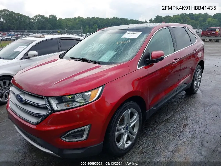 2FMPK4K91HBB41435 2017 Ford Edge Titanium