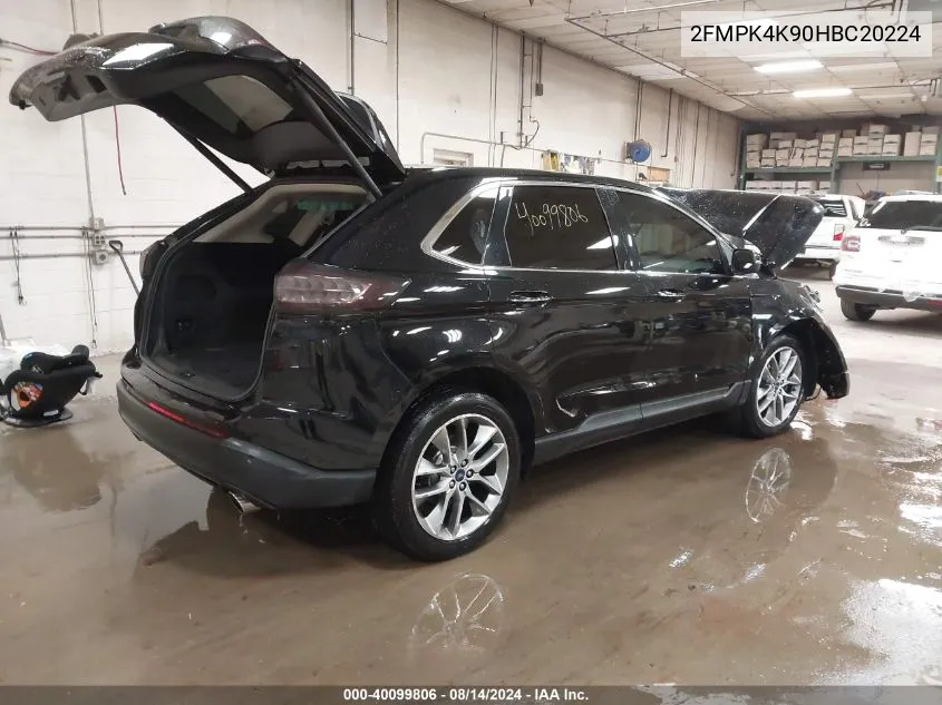 2FMPK4K90HBC20224 2017 Ford Edge Titanium