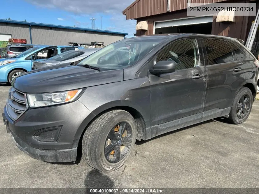 2FMPK4G92HBC60734 2017 Ford Edge Se