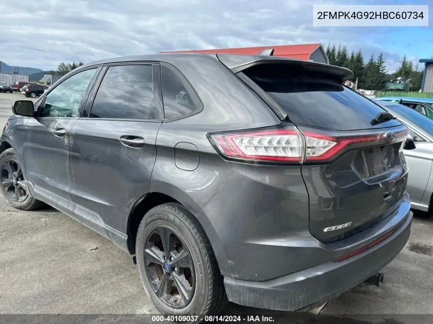 2FMPK4G92HBC60734 2017 Ford Edge Se