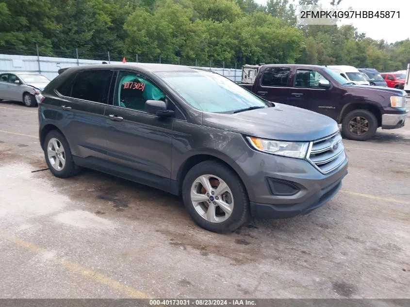 2017 Ford Edge Se VIN: 2FMPK4G97HBB45871 Lot: 40173031