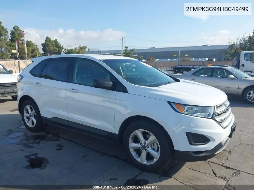 2FMPK3G94HBC49499 2017 Ford Edge Se