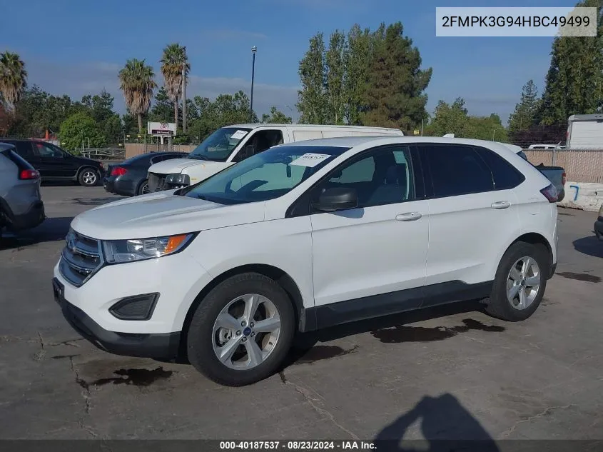 2FMPK3G94HBC49499 2017 Ford Edge Se