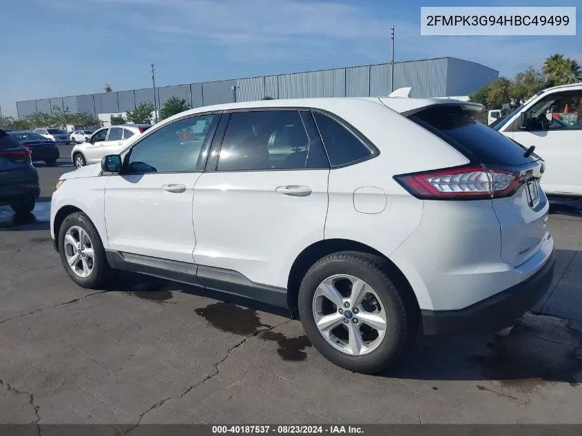 2FMPK3G94HBC49499 2017 Ford Edge Se