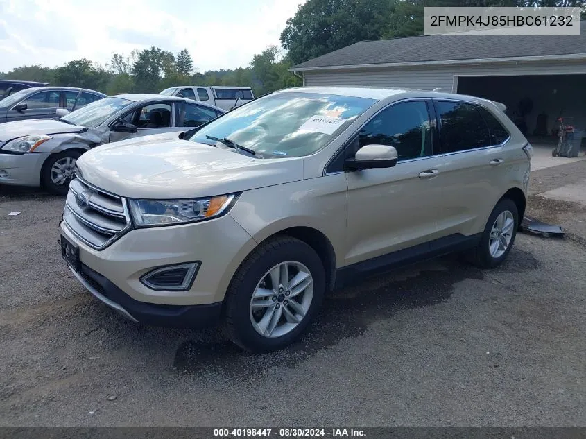 2017 Ford Edge Sel VIN: 2FMPK4J85HBC61232 Lot: 40198447