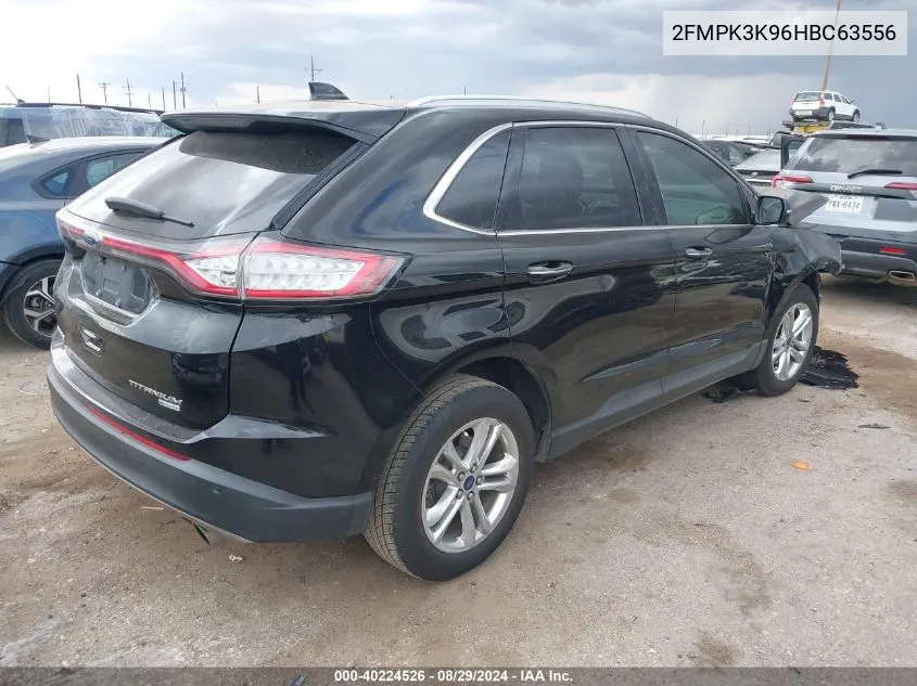 2017 Ford Edge Titanium VIN: 2FMPK3K96HBC63556 Lot: 40224526