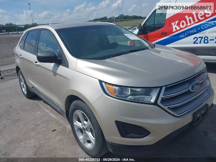 2017 Ford Edge Se VIN: 2FMPK3G94HBB68602 Lot: 40230782