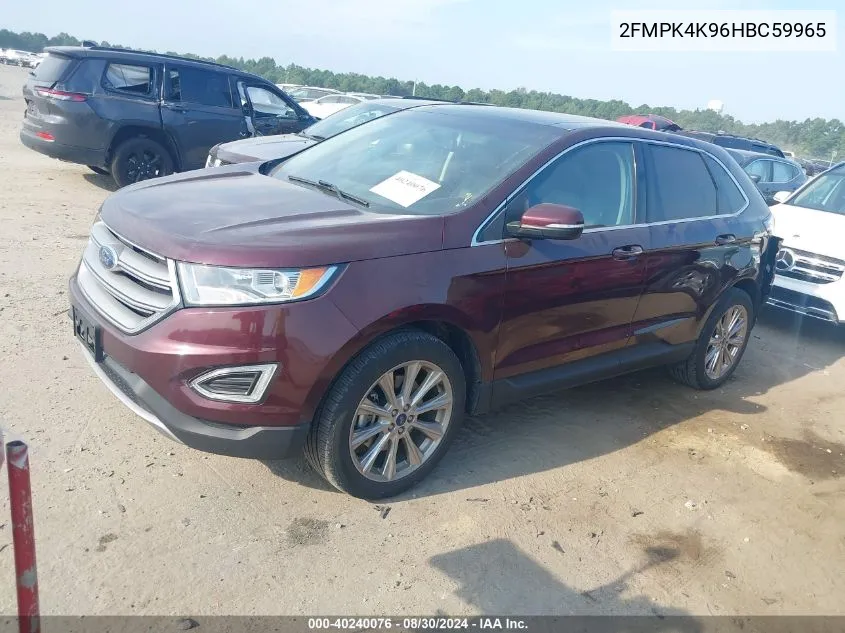 2FMPK4K96HBC59965 2017 Ford Edge Titanium