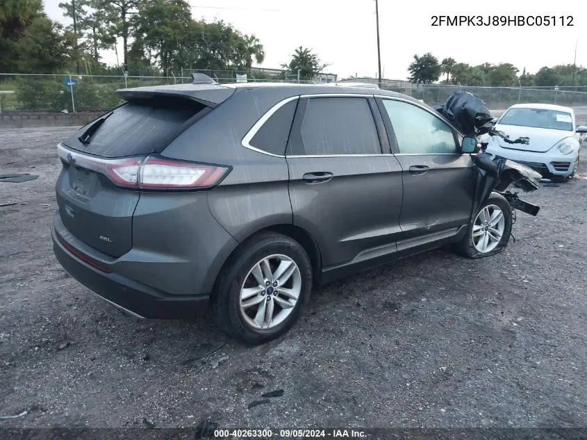 2FMPK3J89HBC05112 2017 Ford Edge Sel