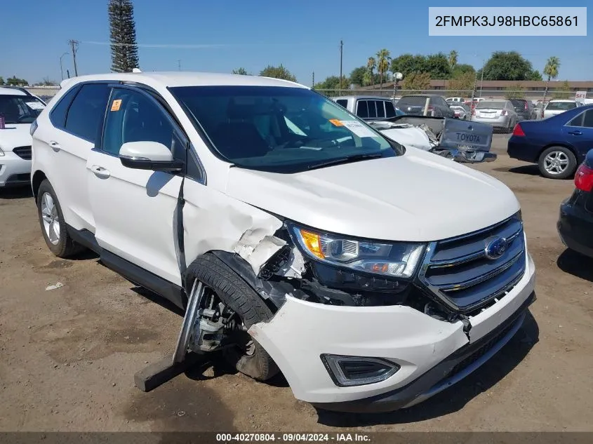 2017 Ford Edge Sel VIN: 2FMPK3J98HBC65861 Lot: 40270804