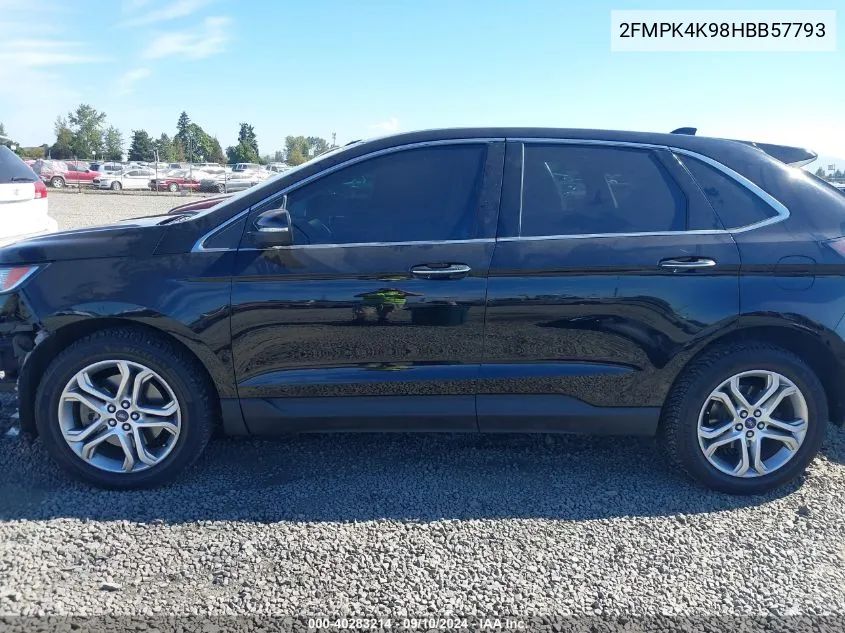 2FMPK4K98HBB57793 2017 Ford Edge Titanium