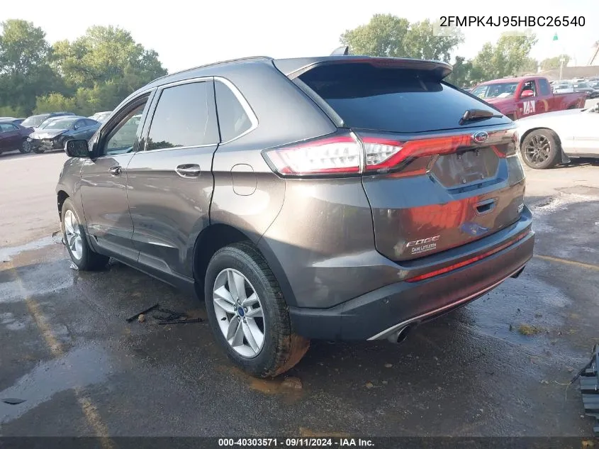 2017 Ford Edge Sel VIN: 2FMPK4J95HBC26540 Lot: 40303571