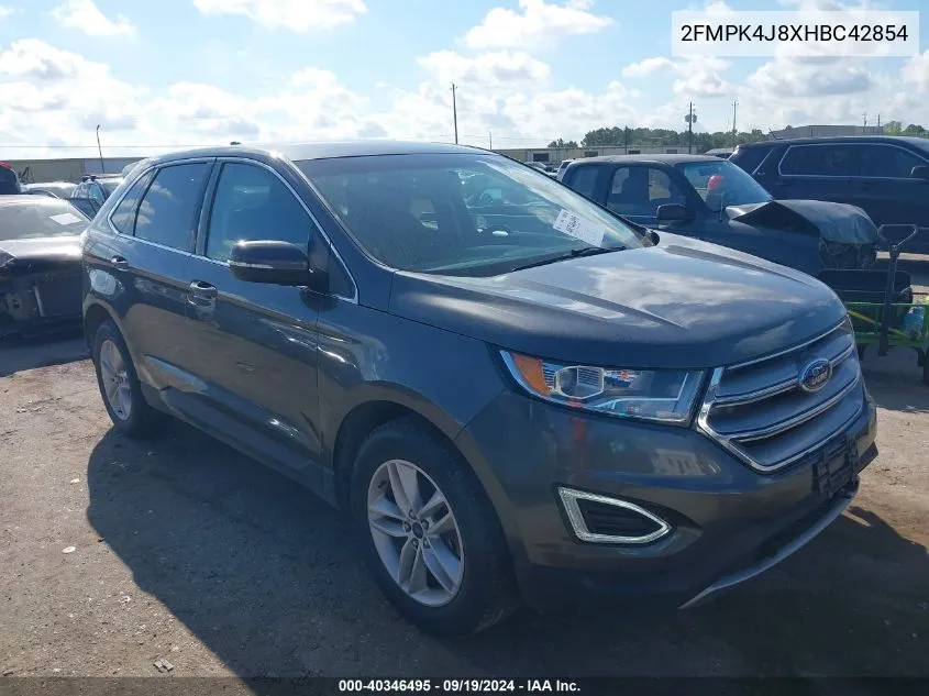 2017 Ford Edge Sel VIN: 2FMPK4J8XHBC42854 Lot: 40346495