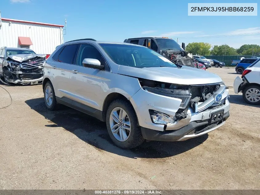 2017 Ford Edge Sel VIN: 2FMPK3J95HBB68259 Lot: 40381276