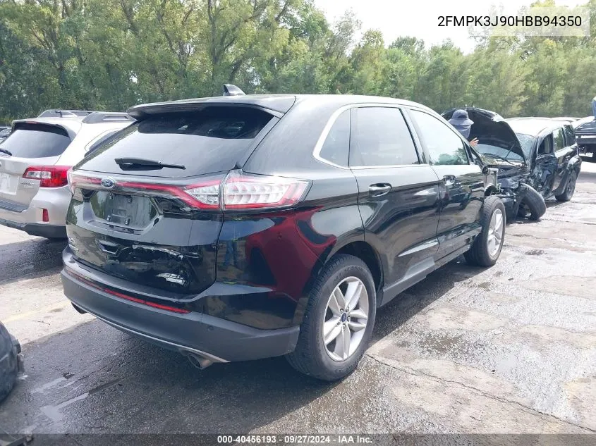 2017 Ford Edge Sel VIN: 2FMPK3J90HBB94350 Lot: 40456193