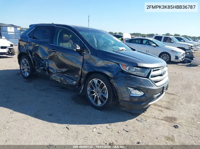 2017 Ford Edge Titanium VIN: 2FMPK3K85HBB36787 Lot: 40480122