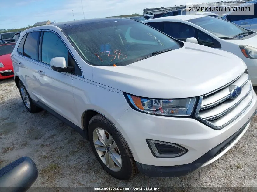 2017 Ford Edge Sel VIN: 2FMPK4J98HBB33821 Lot: 40517246