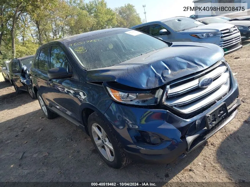 2017 Ford Edge Se VIN: 2FMPK4G98HBC08475 Lot: 40519462