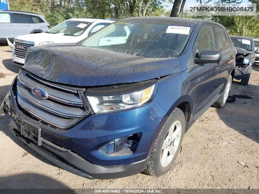 2017 Ford Edge Se VIN: 2FMPK4G98HBC08475 Lot: 40519462