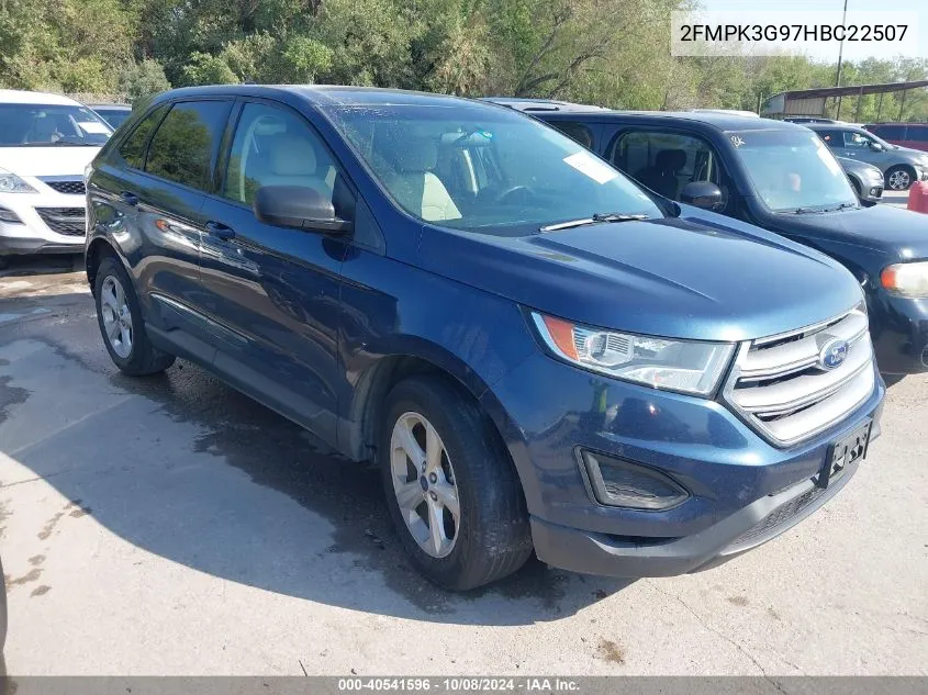 2FMPK3G97HBC22507 2017 Ford Edge Se