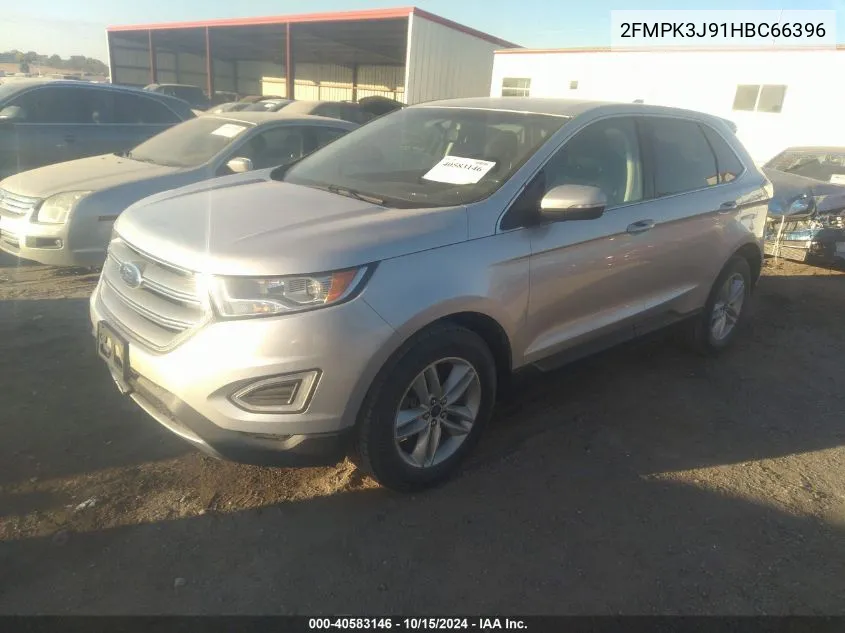 2017 Ford Edge Sel VIN: 2FMPK3J91HBC66396 Lot: 40583146