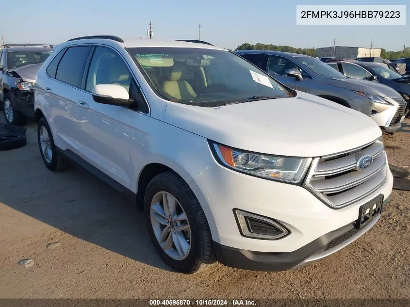 2017 Ford Edge Sel VIN: 2FMPK3J96HBB79223 Lot: 40595870